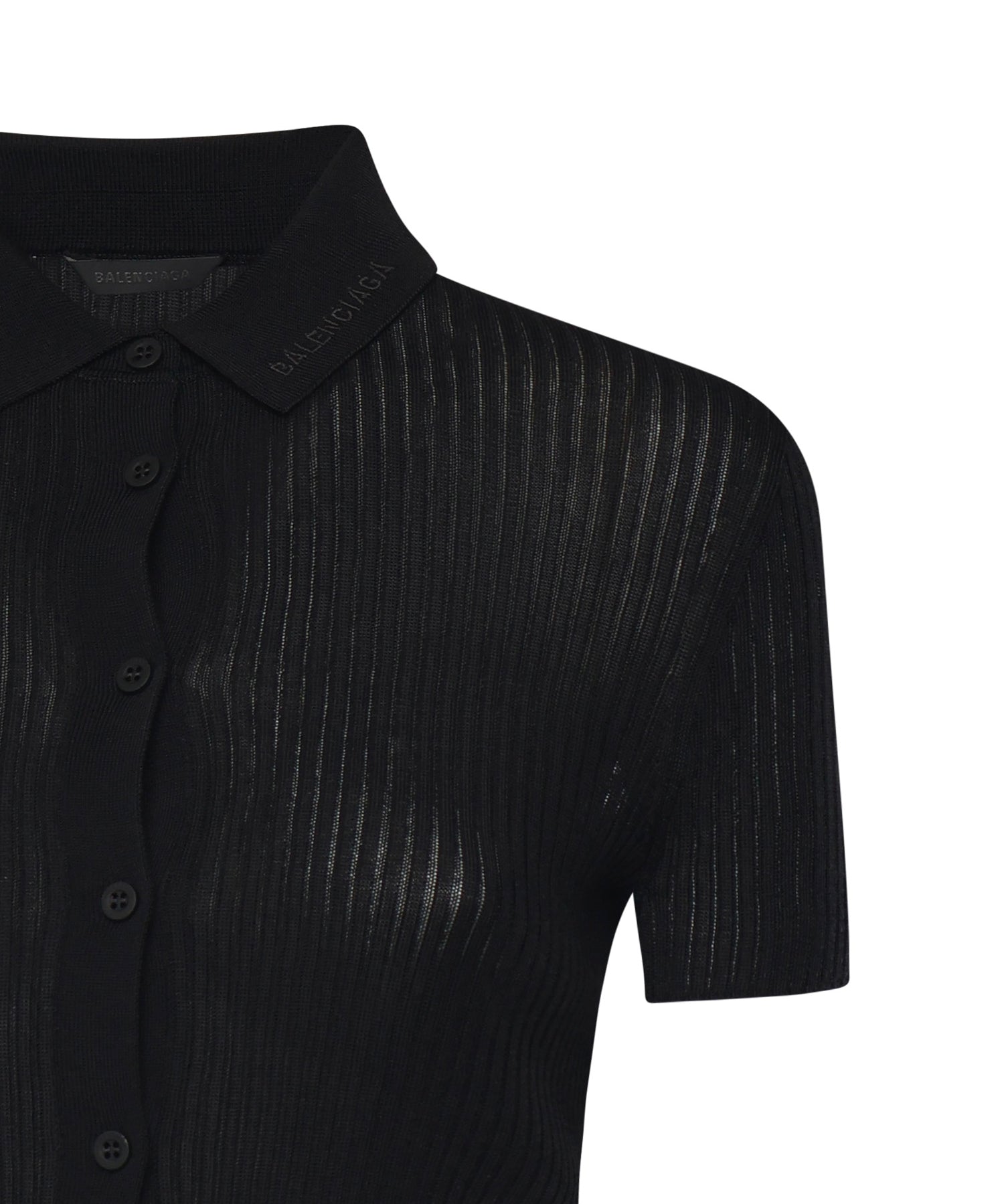 Camicia in maglia di viscosa e cotone 857233 T52371000 BALENCIAGA 