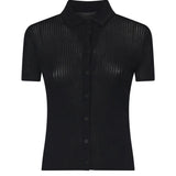 Camicia in maglia di viscosa e cotone 857233 T52371000 BALENCIAGA 