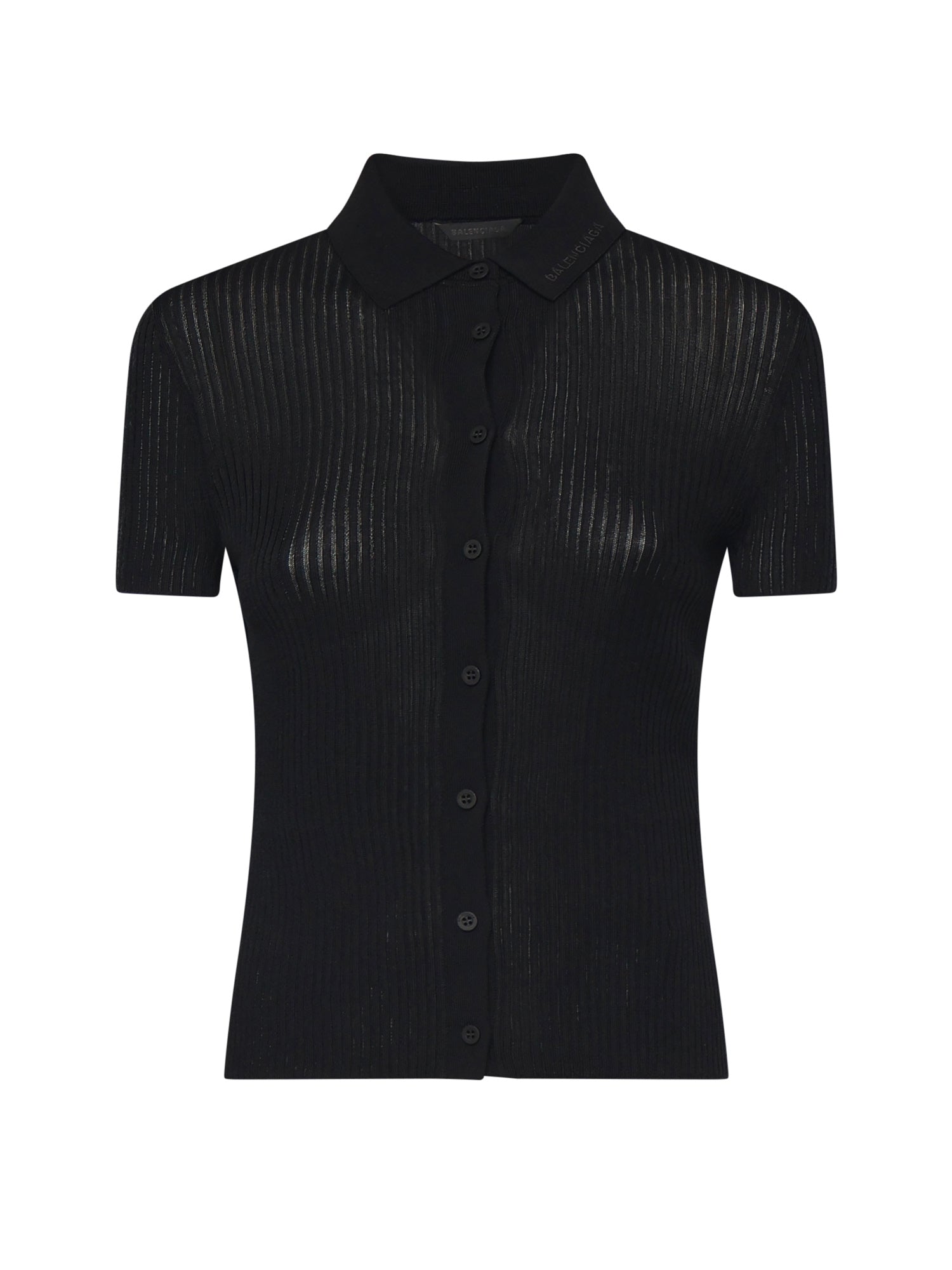 Camicia in maglia di viscosa e cotone 857233 T52371000 BALENCIAGA 