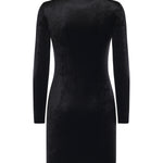 Abito scollo a cuore in jersey di velluto 857335 TTV071000 BALENCIAGA 