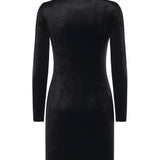 Abito scollo a cuore in jersey di velluto 857335 TTV071000 BALENCIAGA 