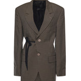 Giacca check in lyocell 857365 TTO382866 BALENCIAGA 