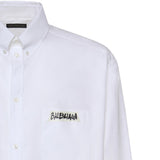 Camicia Masking Tape in popeline di cotone 857810 TRM289000 BALENCIAGA 