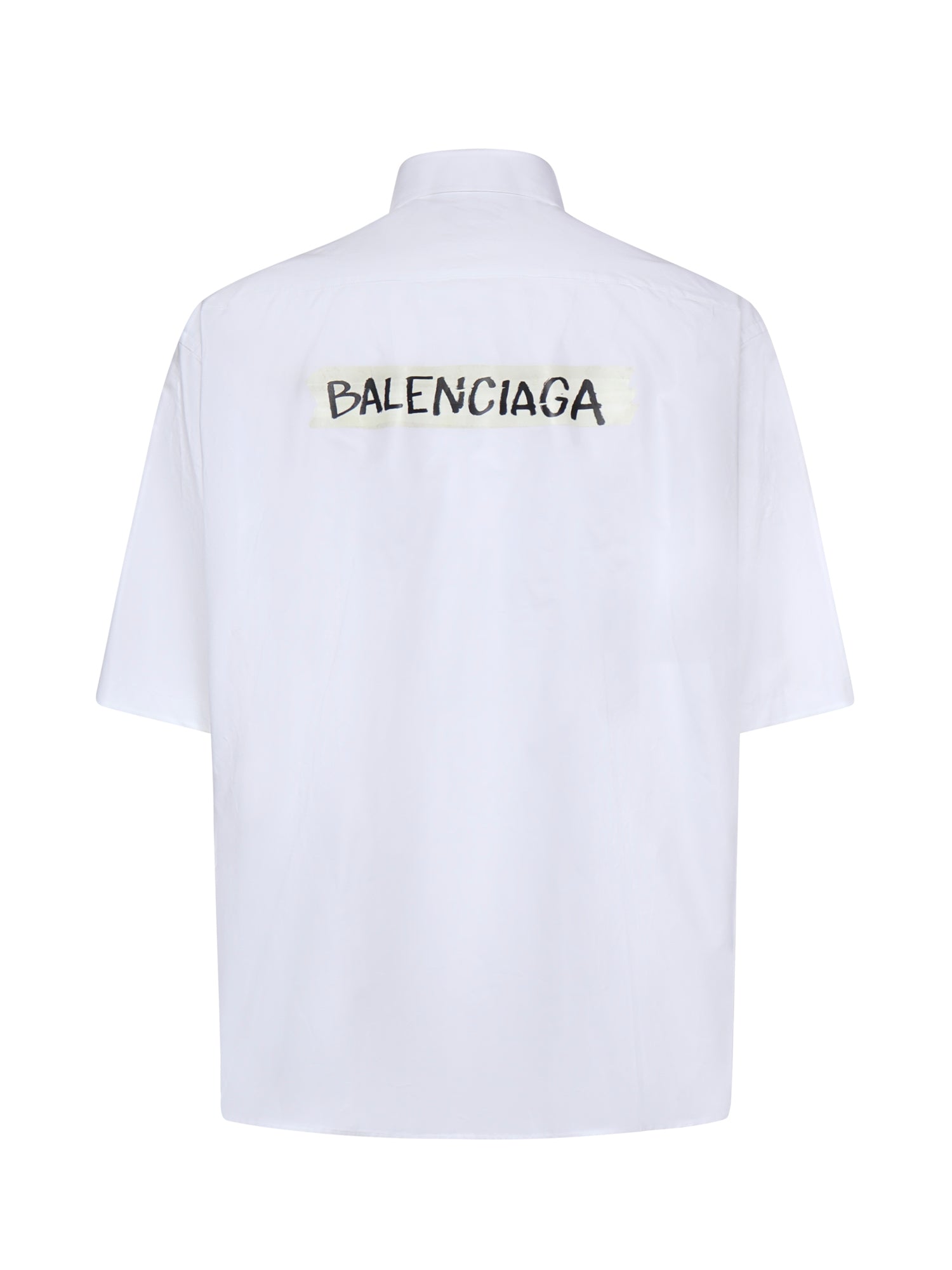 Camicia Masking Tape in popeline di cotone 857810 TRM289000 BALENCIAGA 