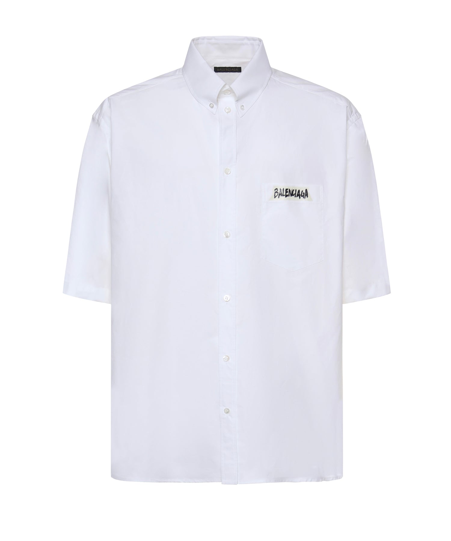 Camicia Masking Tape in popeline di cotone 857810 TRM289000 BALENCIAGA 