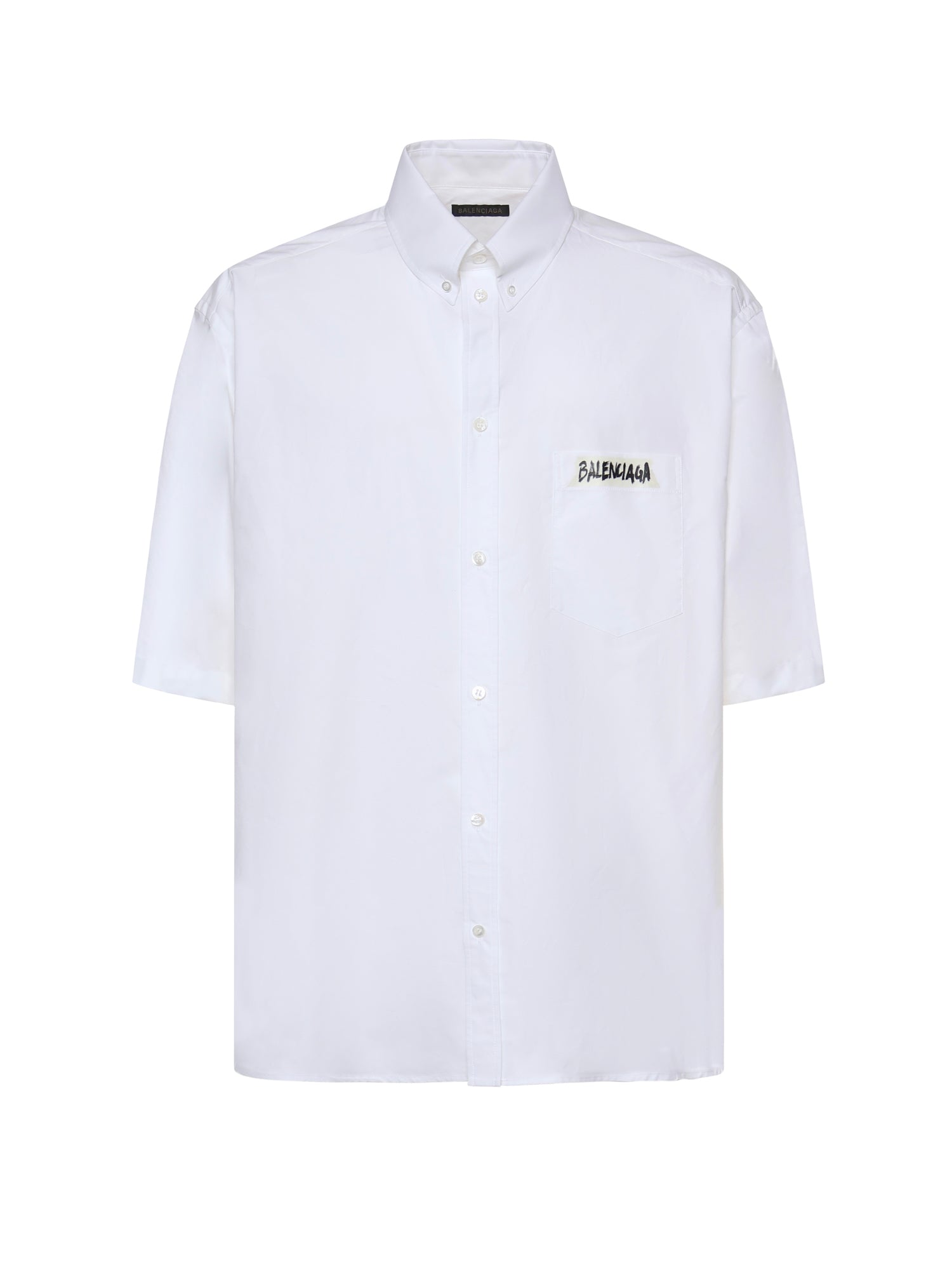 Camicia Masking Tape in popeline di cotone 857810 TRM289000 BALENCIAGA 