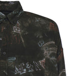 Camicia Cocoon Washed Crayon Allover in popeline di viscosa 857811 TTL781055 BALENCIAGA 