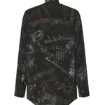 Camicia Cocoon Washed Crayon Allover in popeline di viscosa 857811 TTL781055 BALENCIAGA 