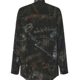 Camicia Cocoon Washed Crayon Allover in popeline di viscosa 857811 TTL781055 BALENCIAGA 