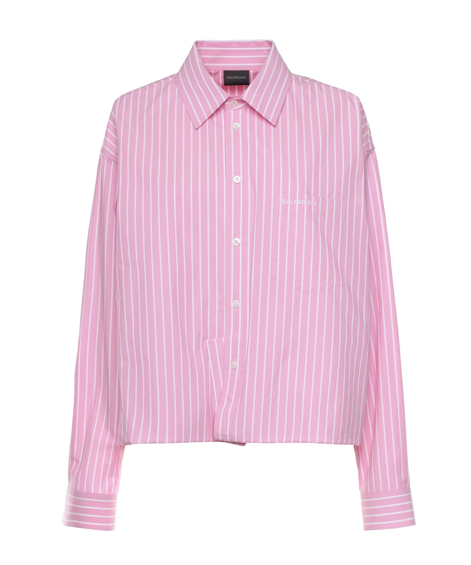 Camicia in popeline di cotone a righe 857837 TPM265621 BALENCIAGA 