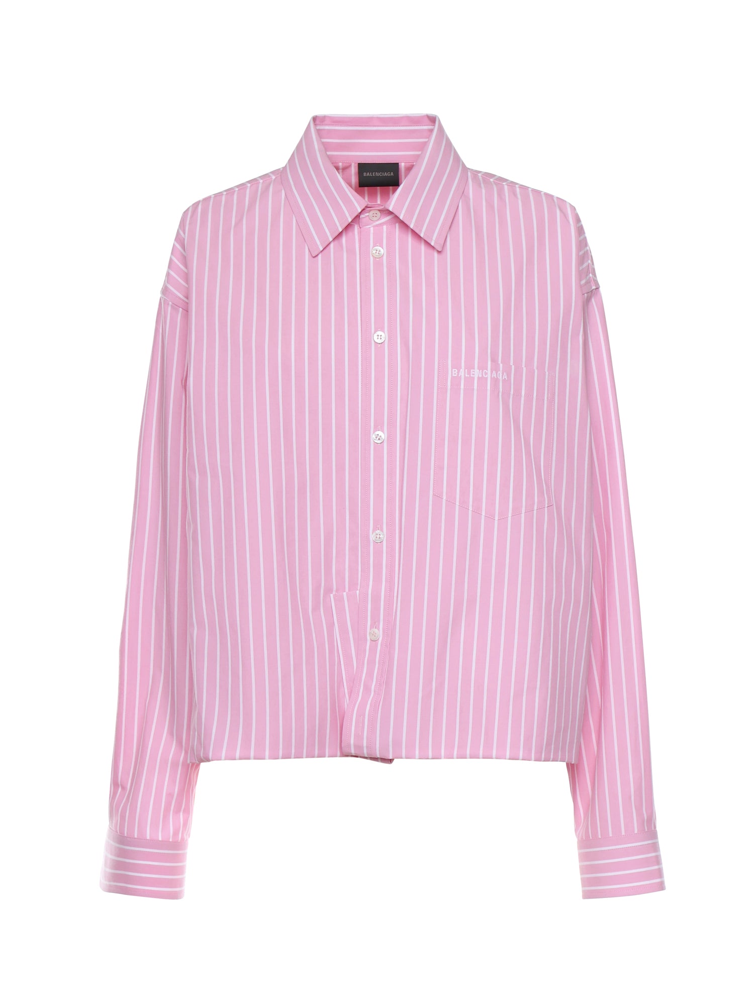 Camicia in popeline di cotone a righe 857837 TPM265621 BALENCIAGA 