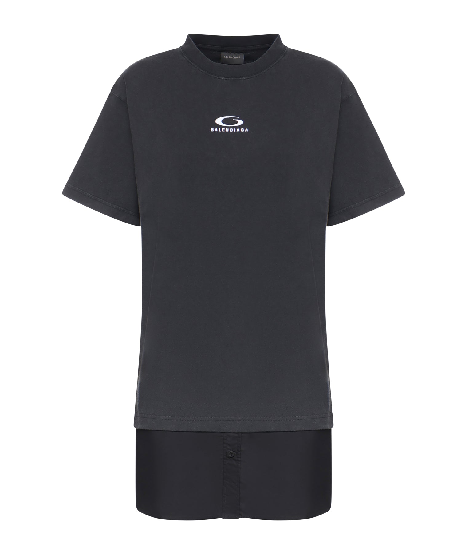 Abito t-shirt in cotone con logo 858621 TTVU29374 BALENCIAGA 