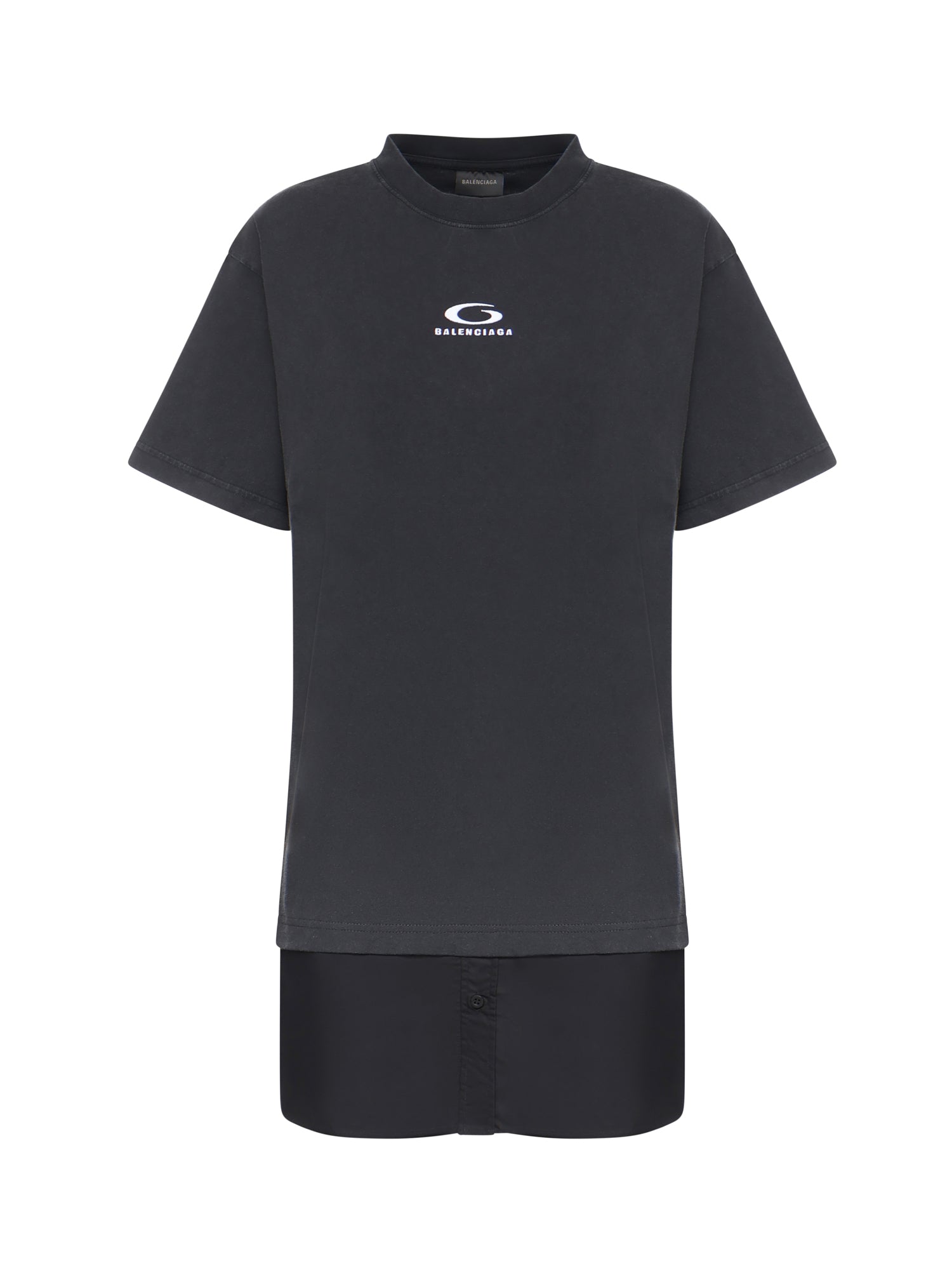 Abito t-shirt in cotone con logo 858621 TTVU29374 BALENCIAGA 