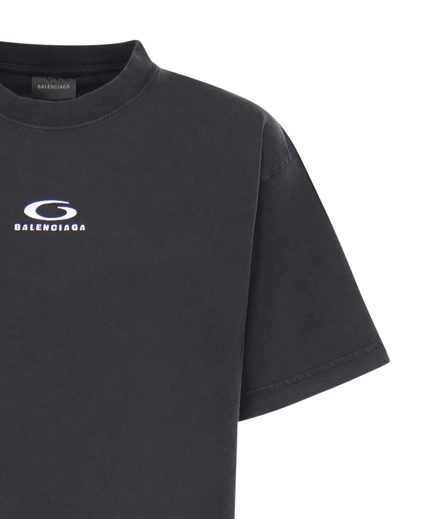 Abito t-shirt in cotone con logo 858621 TTVU29374 BALENCIAGA 