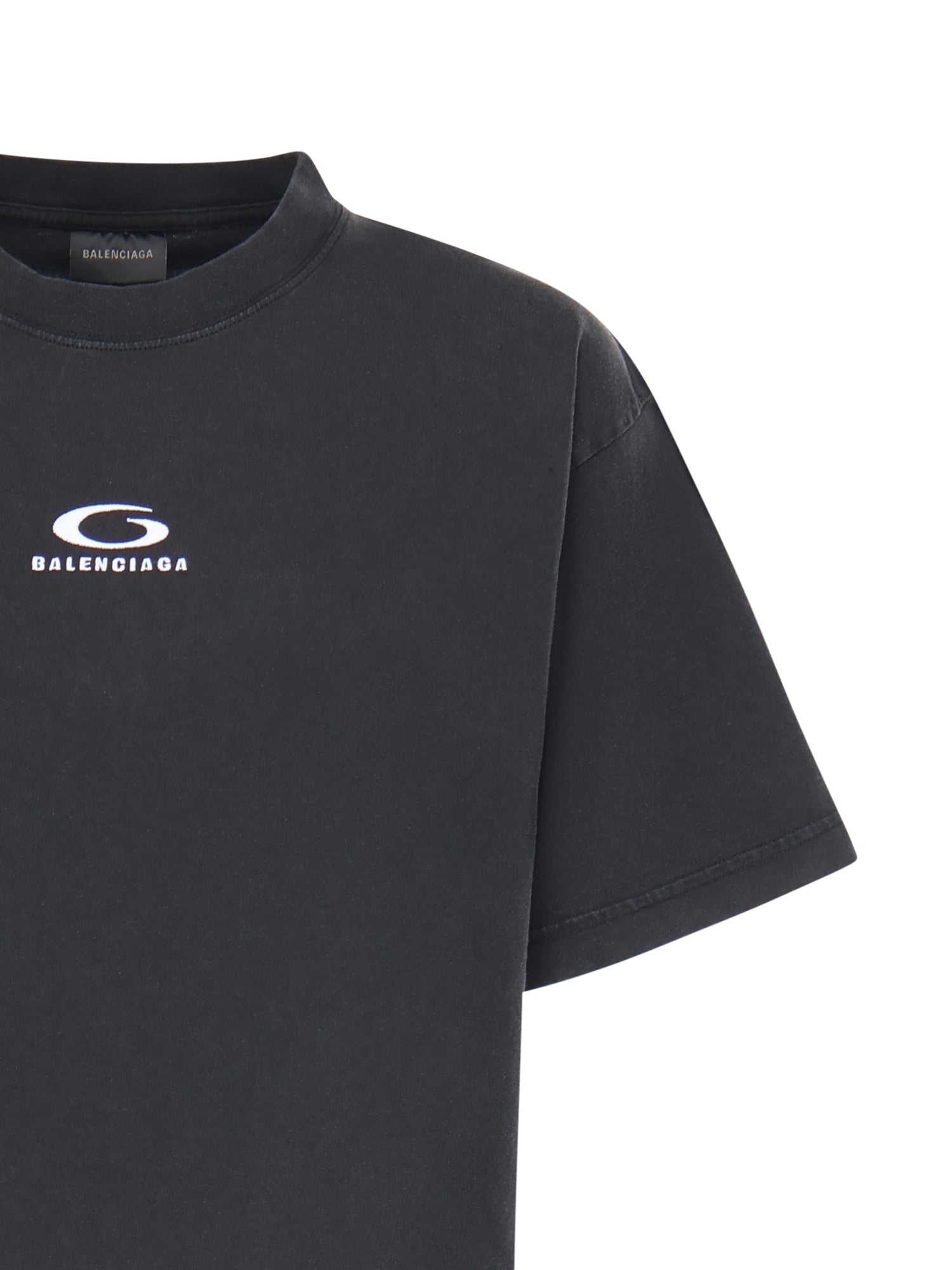 Abito t-shirt in cotone con logo 858621 TTVU29374 BALENCIAGA 