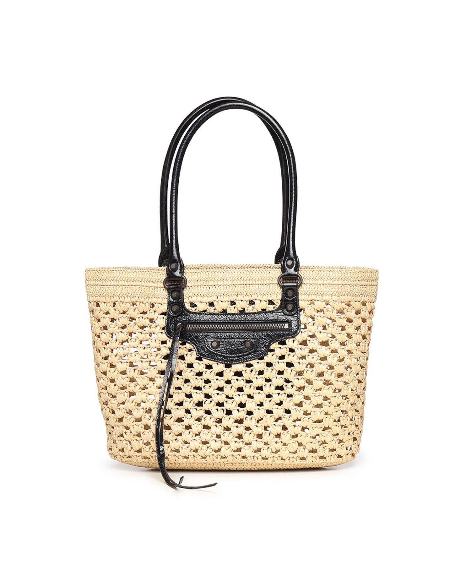 Borsa Le City media in rafia e pelle 866501 2ACGC9260 BALENCIAGA 