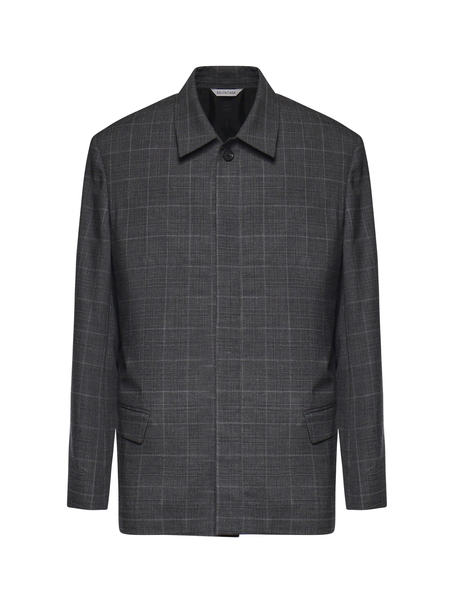Giacca check in lana 866521 TQT081441 BALENCIAGA 