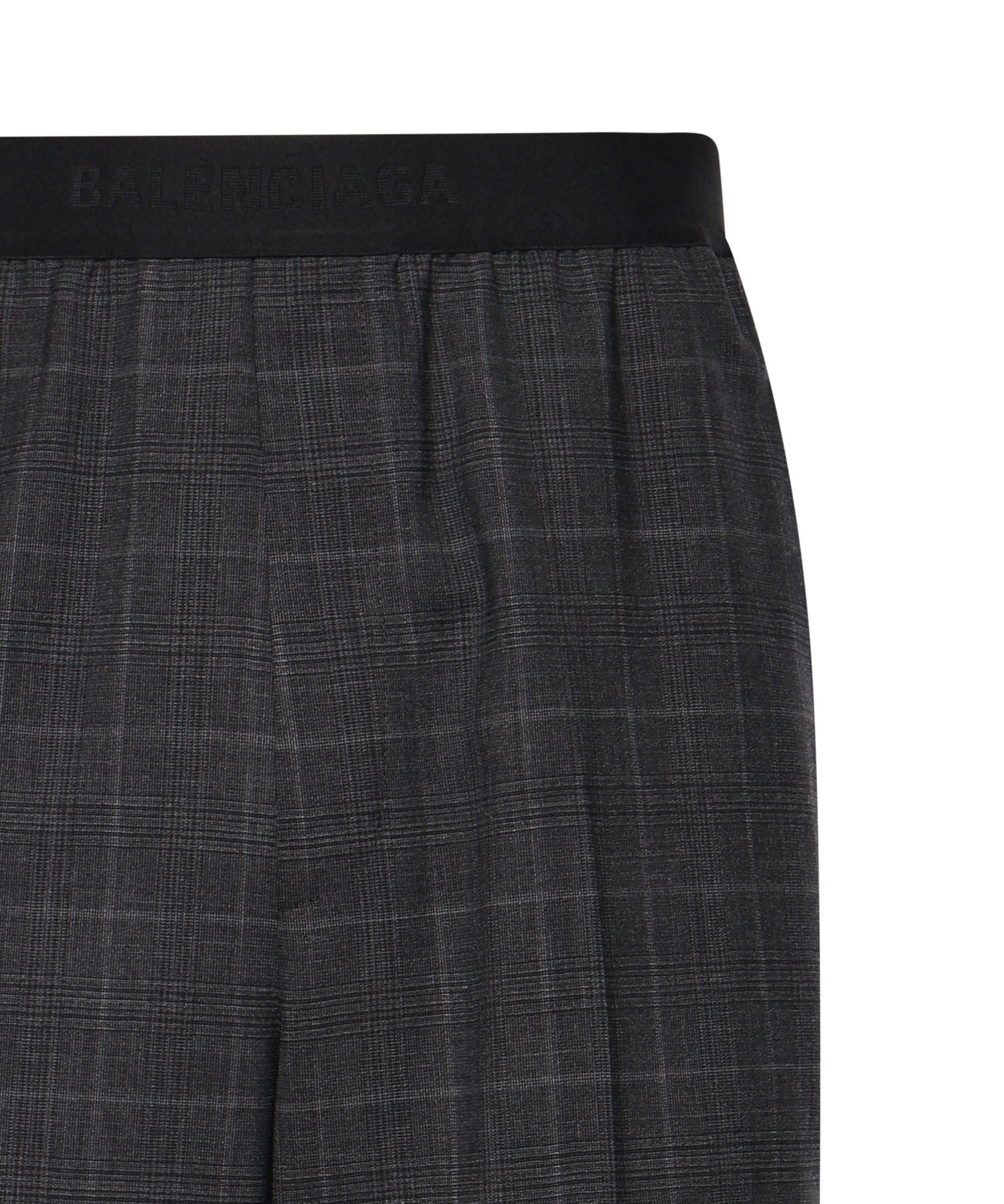 Pantaloni check in lana con logo 866537 TQT081441 BALENCIAGA 