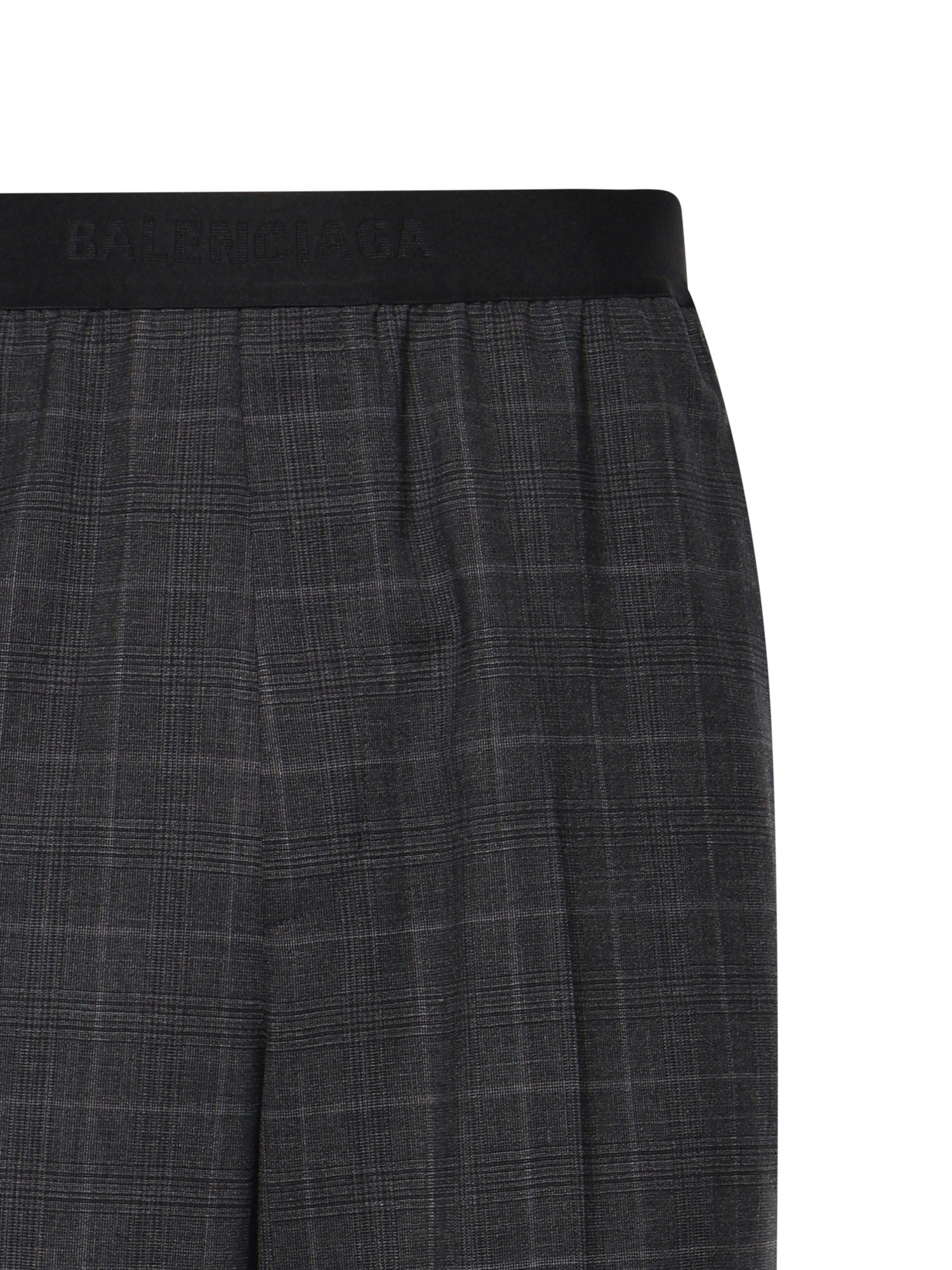 Pantaloni check in lana con logo 866537 TQT081441 BALENCIAGA 
