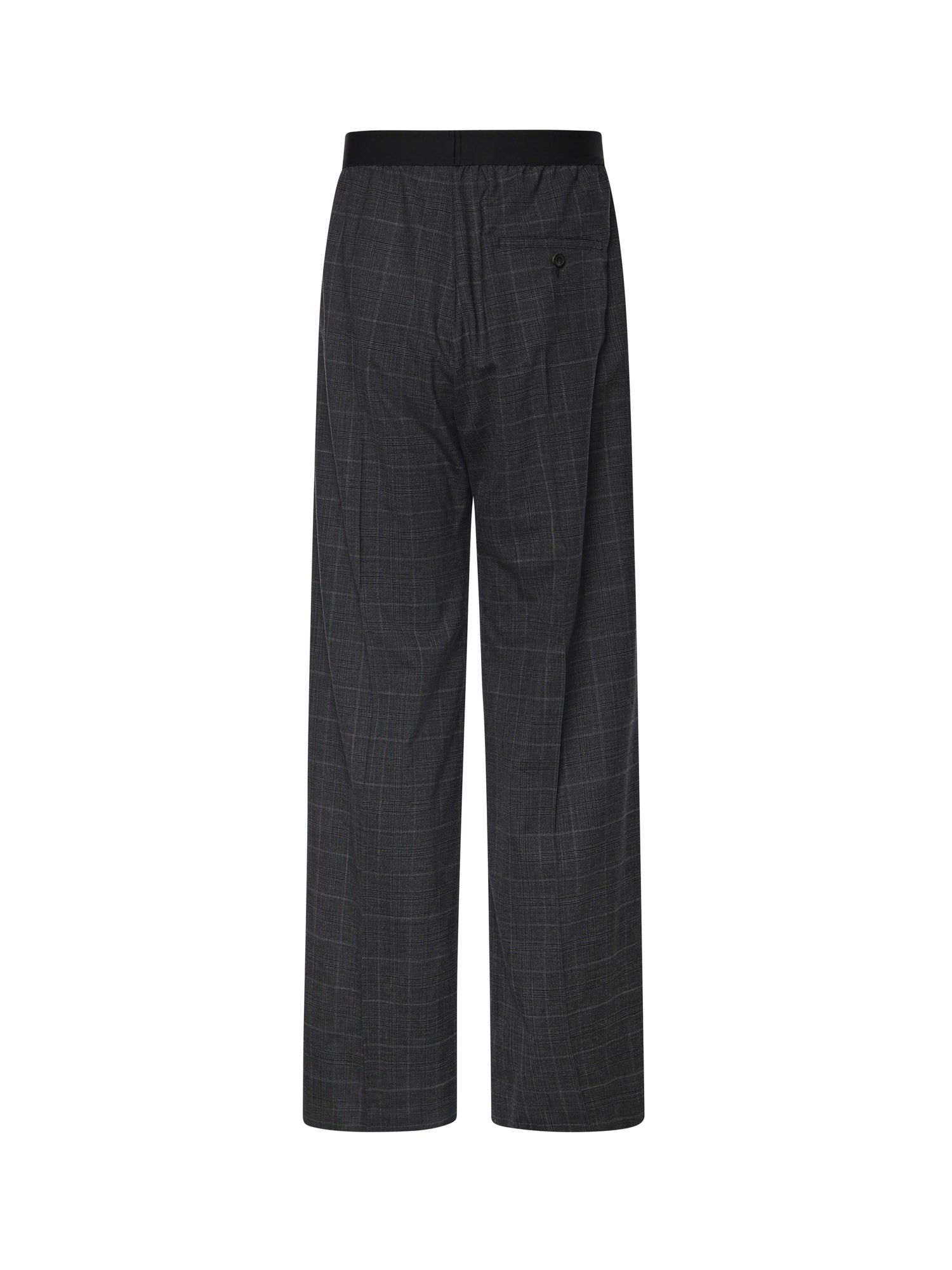 Pantaloni check in lana con logo 866537 TQT081441 BALENCIAGA 