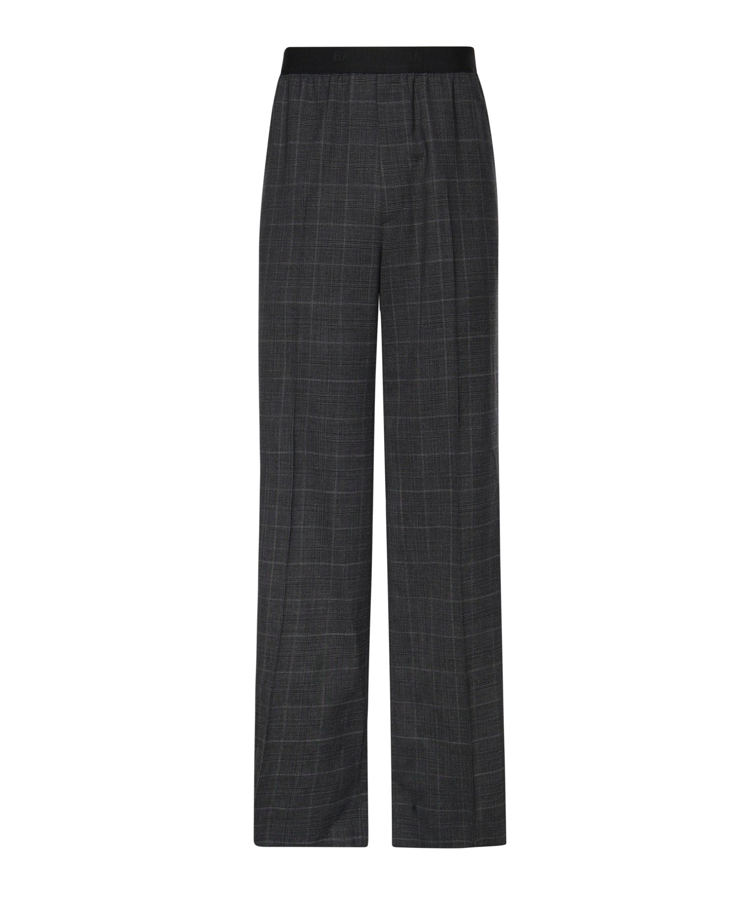 Pantaloni check in lana con logo 866537 TQT081441 BALENCIAGA 