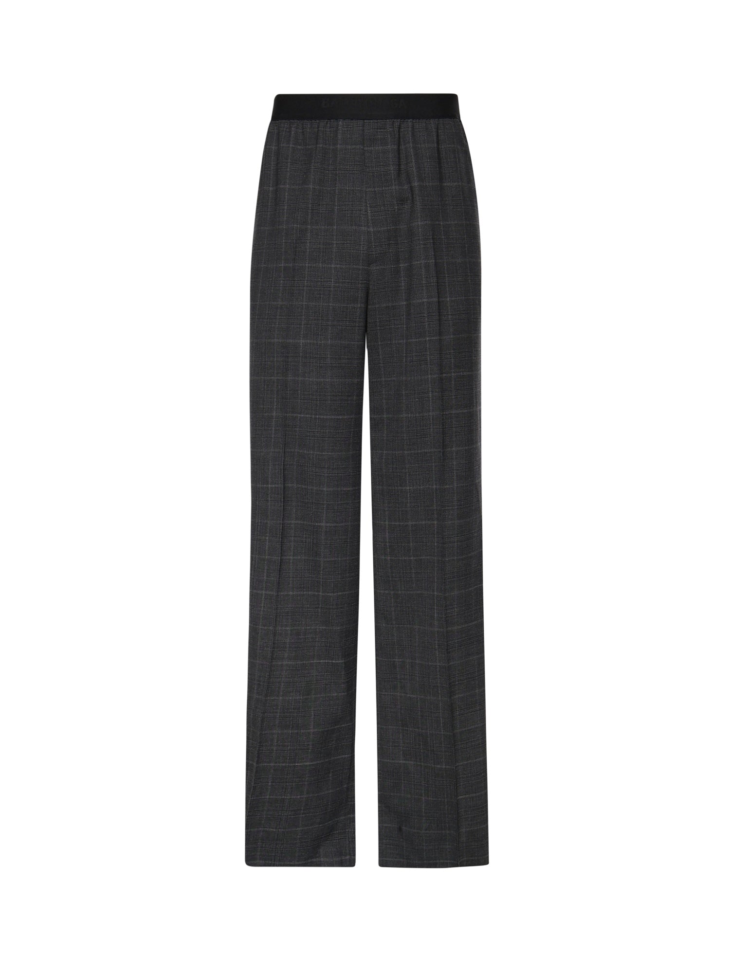 Pantaloni check in lana con logo 866537 TQT081441 BALENCIAGA 