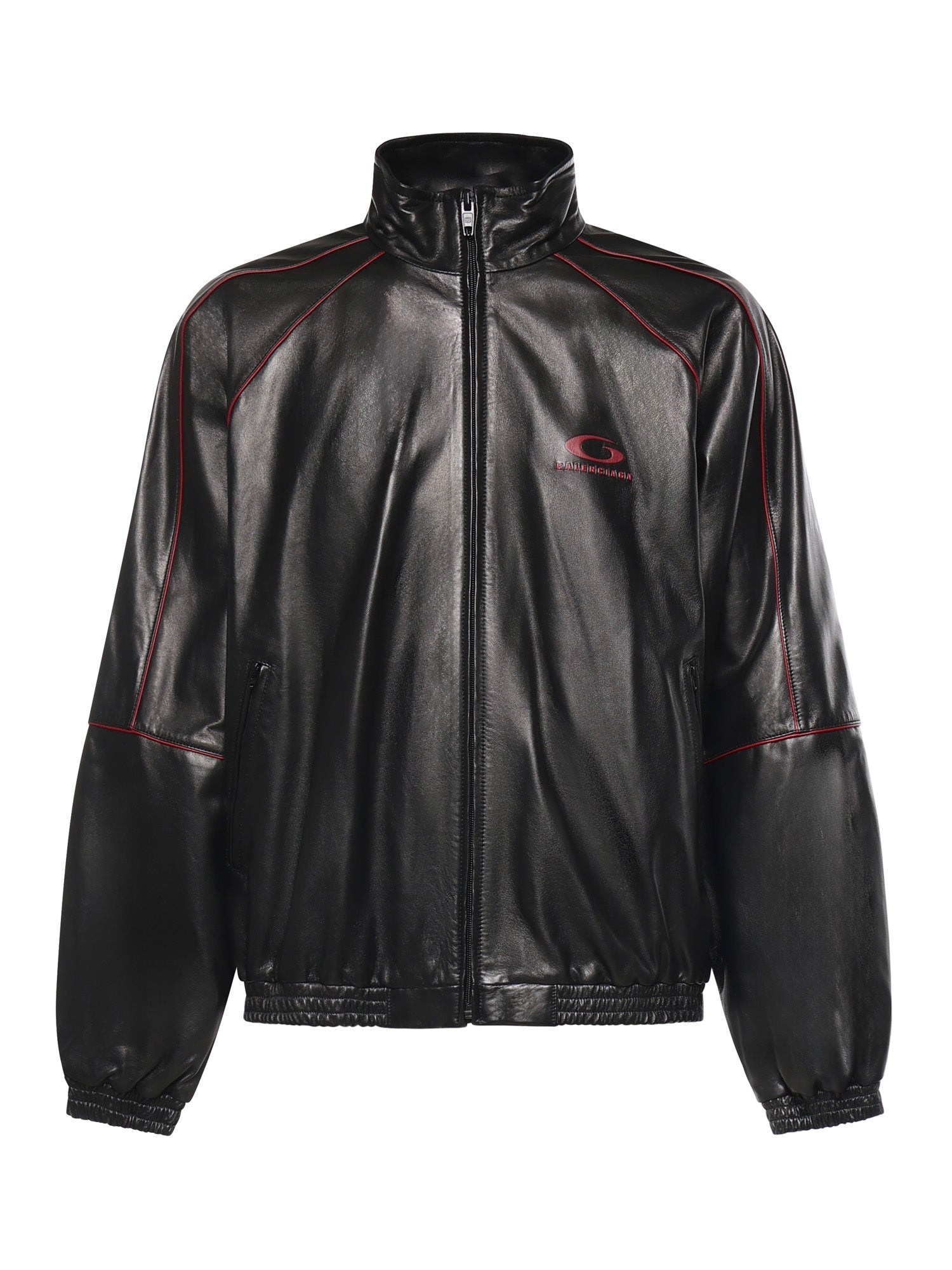 Giacca da tuta in pelle di agnello semilucida 869734 TUS026165 BALENCIAGA 