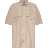 Camicia in nylon con logo 871285 TUO049501 BALENCIAGA 