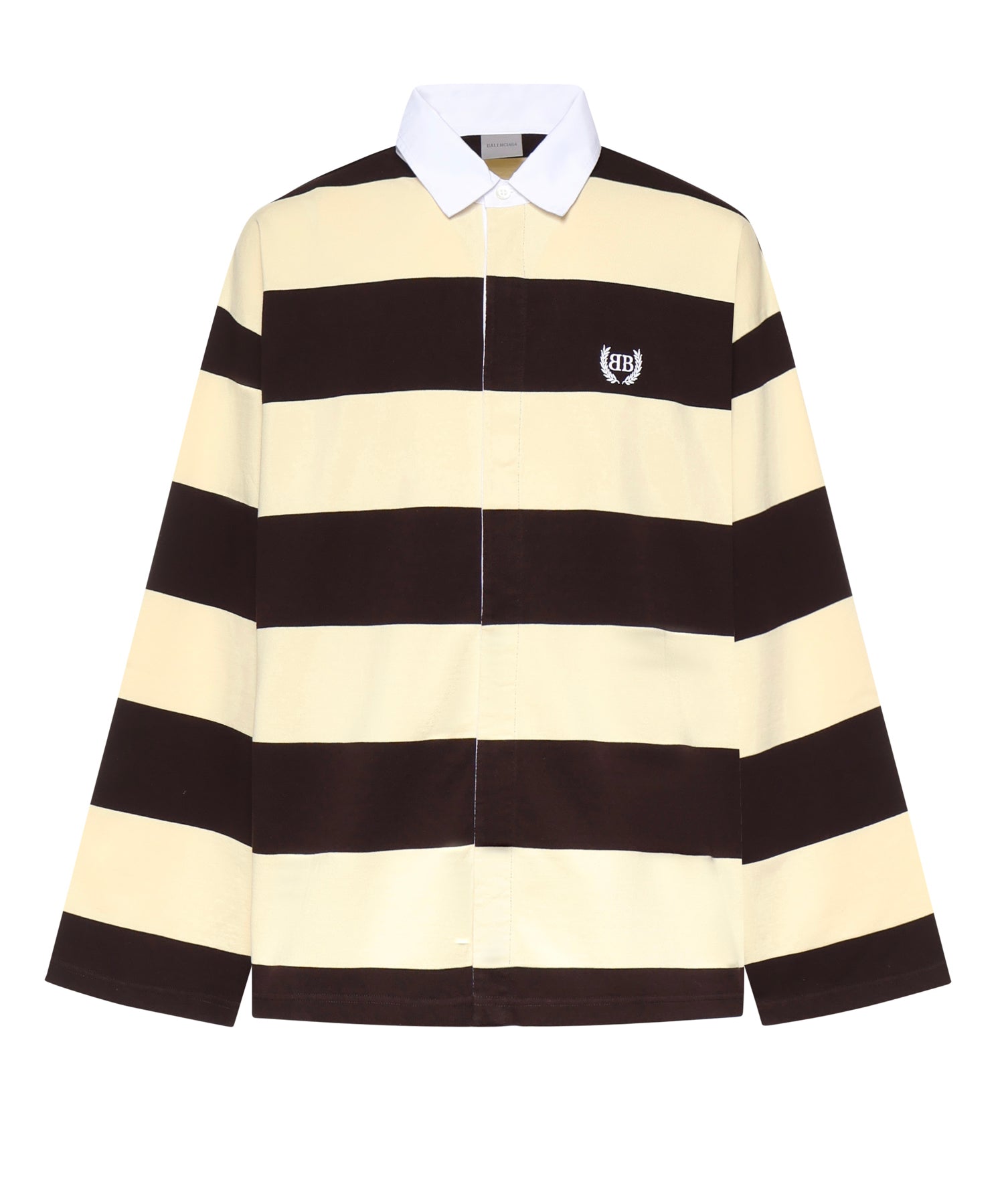 Camicia polo in jersey a righe 871654 TUVL56110 BALENCIAGA 