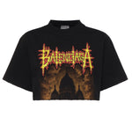 T-Shirt cropped Balenciaga Sacré Cœur in jersey 871735 TUVE11000 BALENCIAGA 