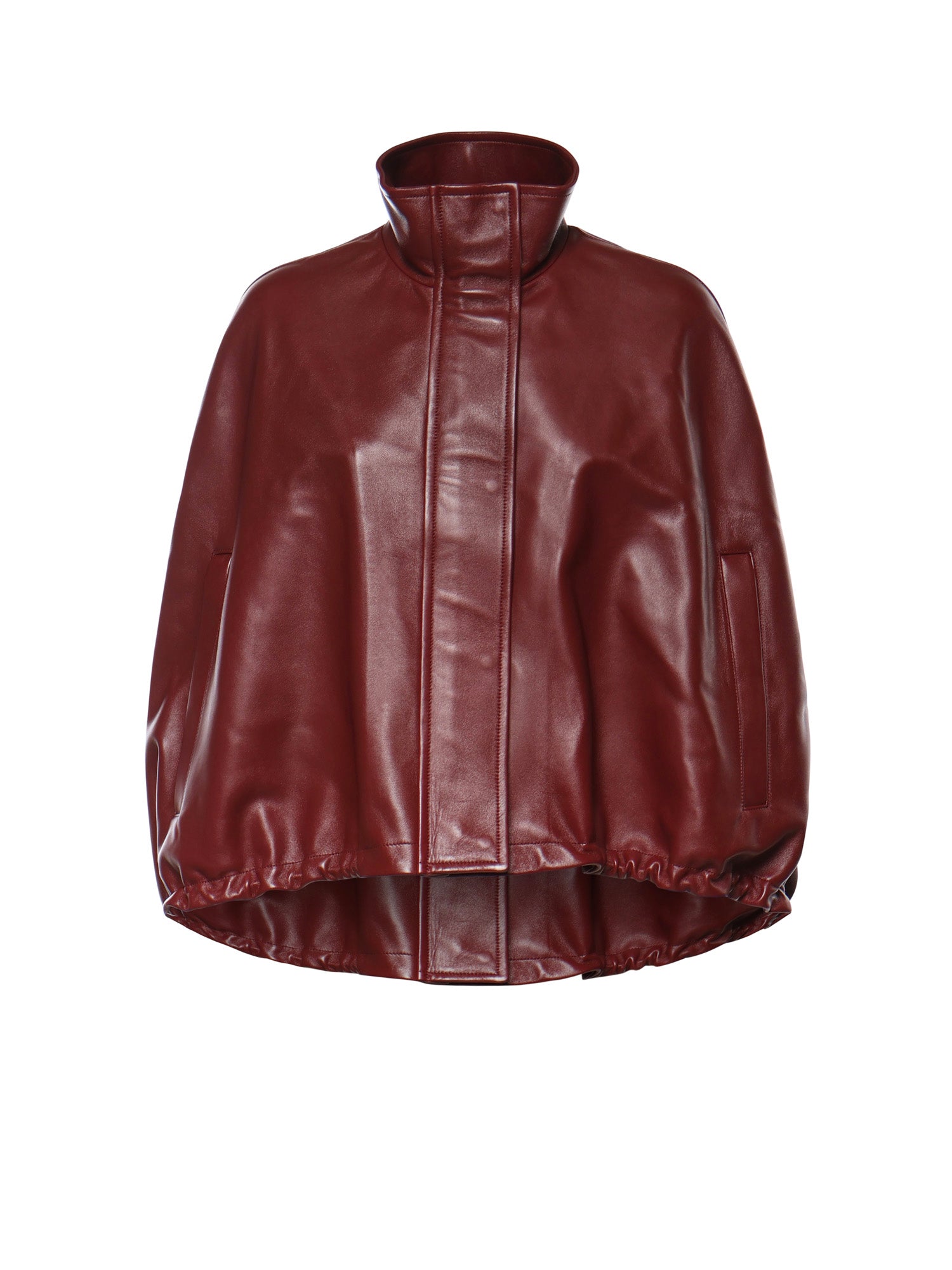 Mantella cropped in pelle 871813 TUS126500 BALENCIAGA 