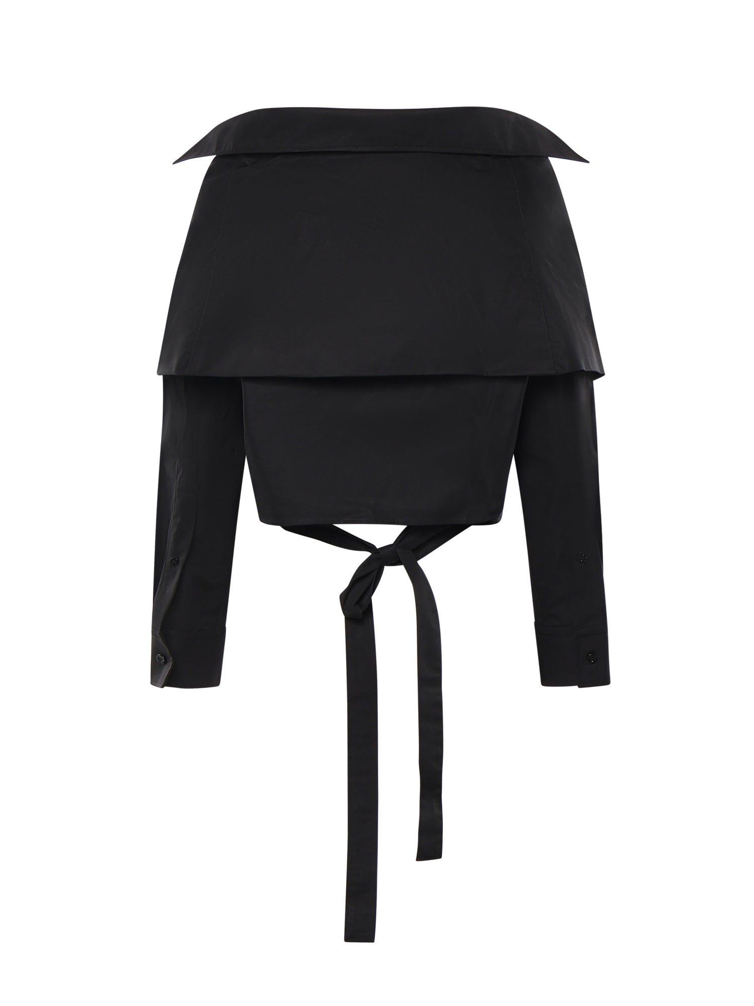 Camicia cropped in cotone 872123 TUM201000 BALENCIAGA 