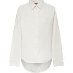 Camicia Classica in popeline di seta e organza di cotone 872318 TUM189000 BALENCIAGA 