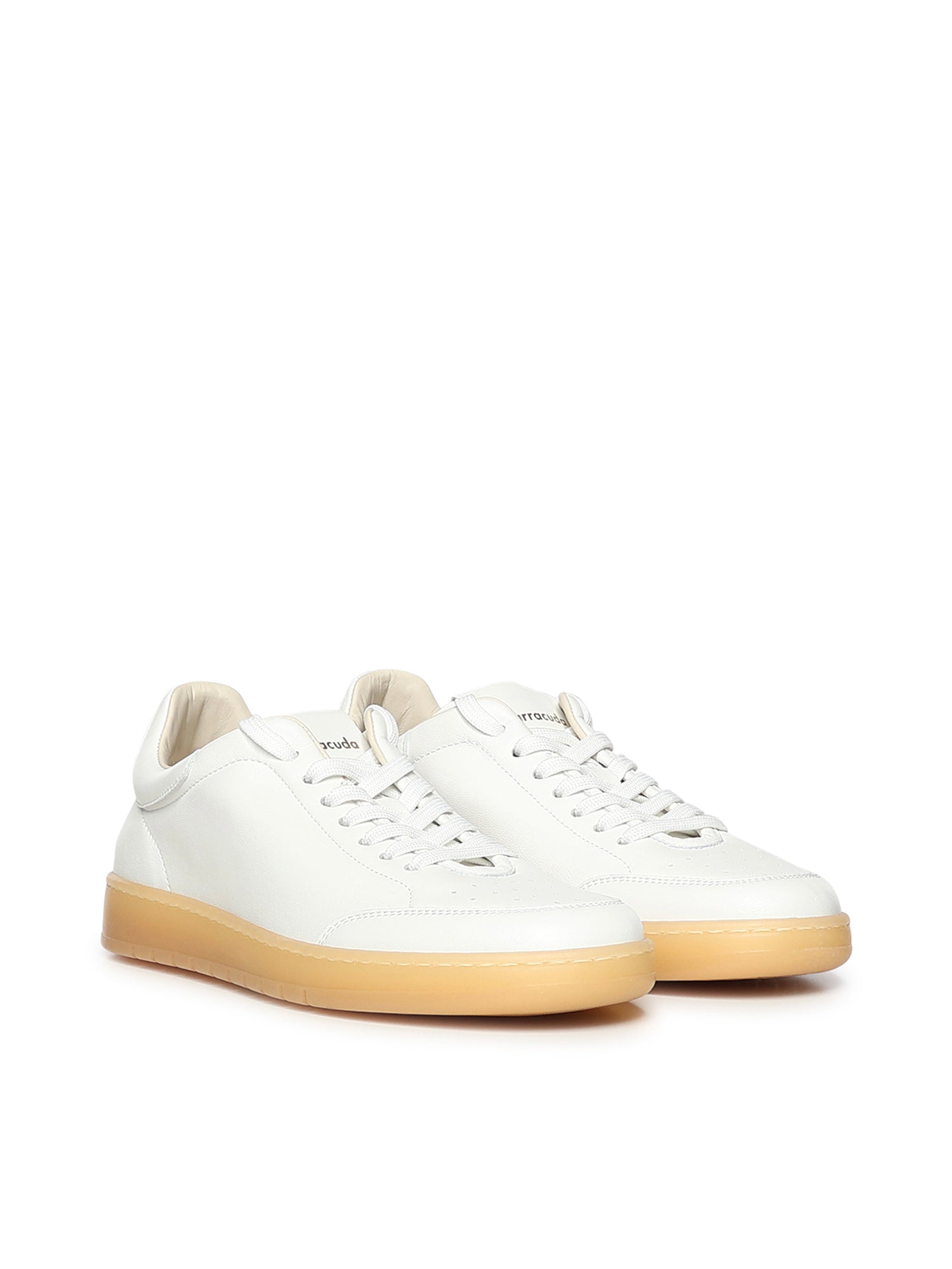 Sneaker Guga in pelle BU3355 BIANCO BARRACUDA 