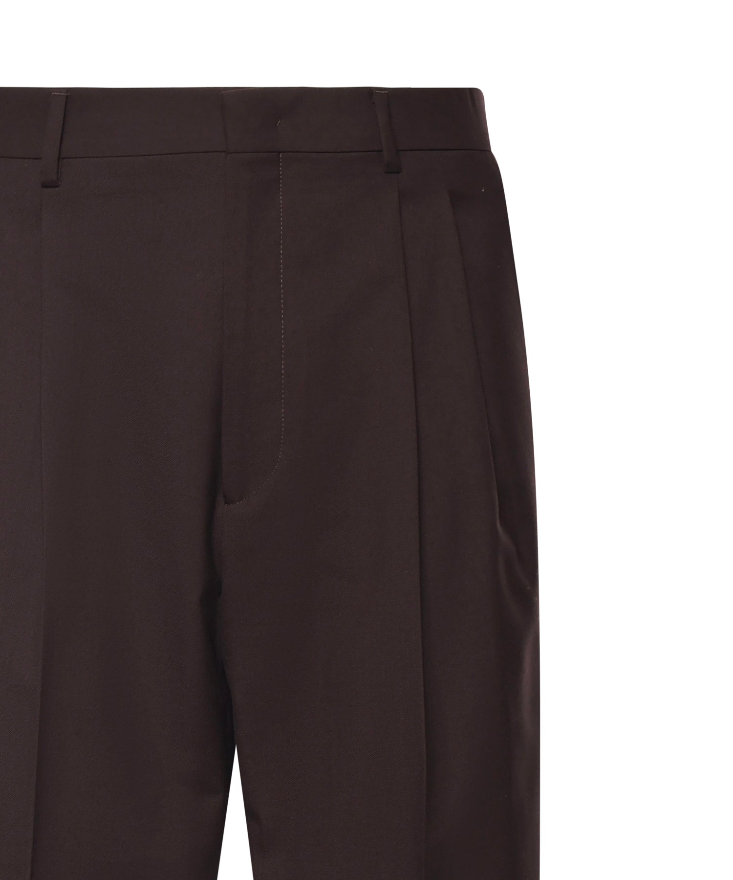 Pantaloni Mat in misto lana MAT SMPMARRONE BE ABLE 