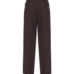 Pantaloni Mat in misto lana MAT SMPMARRONE BE ABLE 