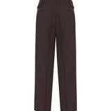 Pantaloni Mat in misto lana MAT SMPMARRONE BE ABLE 