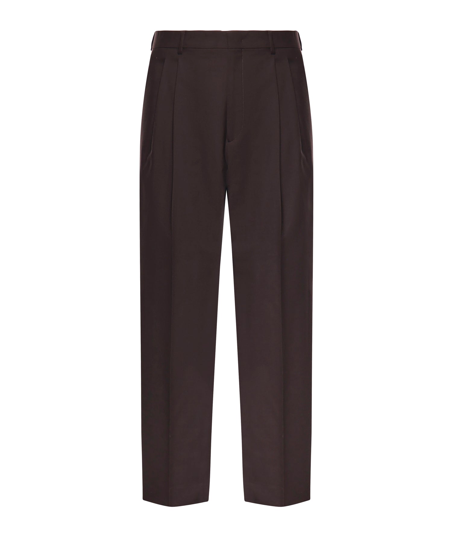 Pantaloni Mat in misto lana MAT SMPMARRONE BE ABLE 