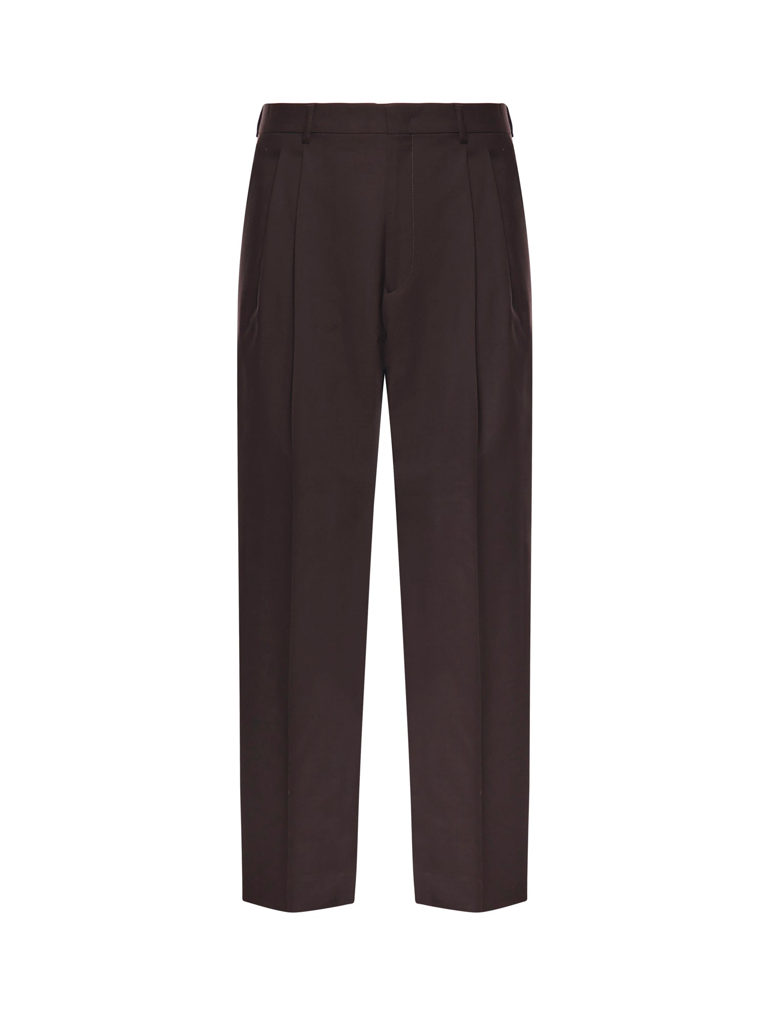 Pantaloni Mat in misto lana MAT SMPMARRONE BE ABLE 