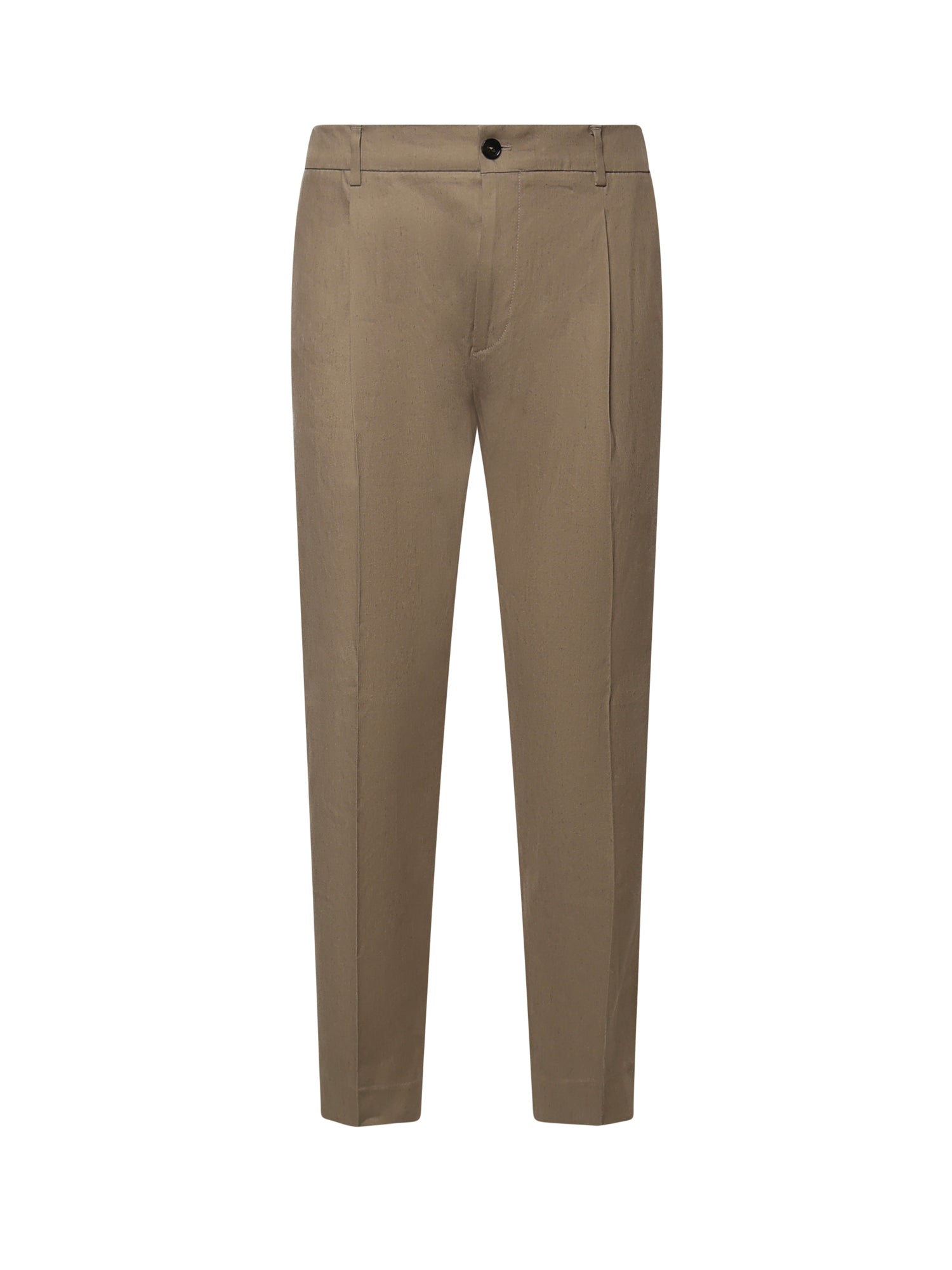 Pantaloni New Riccardo in misto lino<BR/> NEW RICCARDO LAQFANGO BE ABLE 