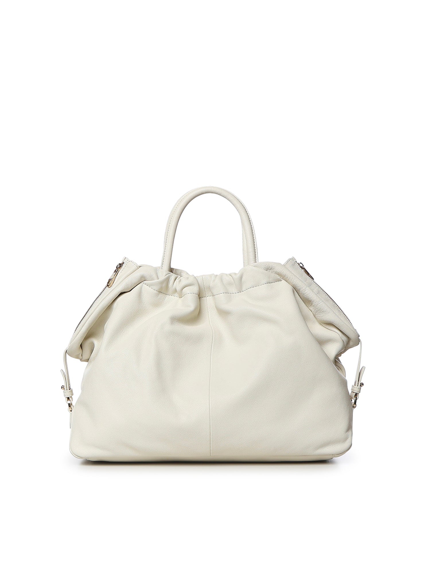 Borsa in pelle con logo BIBP9E701 AVORIO BIASIA 