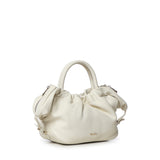 Mini bag in pelle con logo<BR/> BIBP9E702 AVORIO BIASIA 