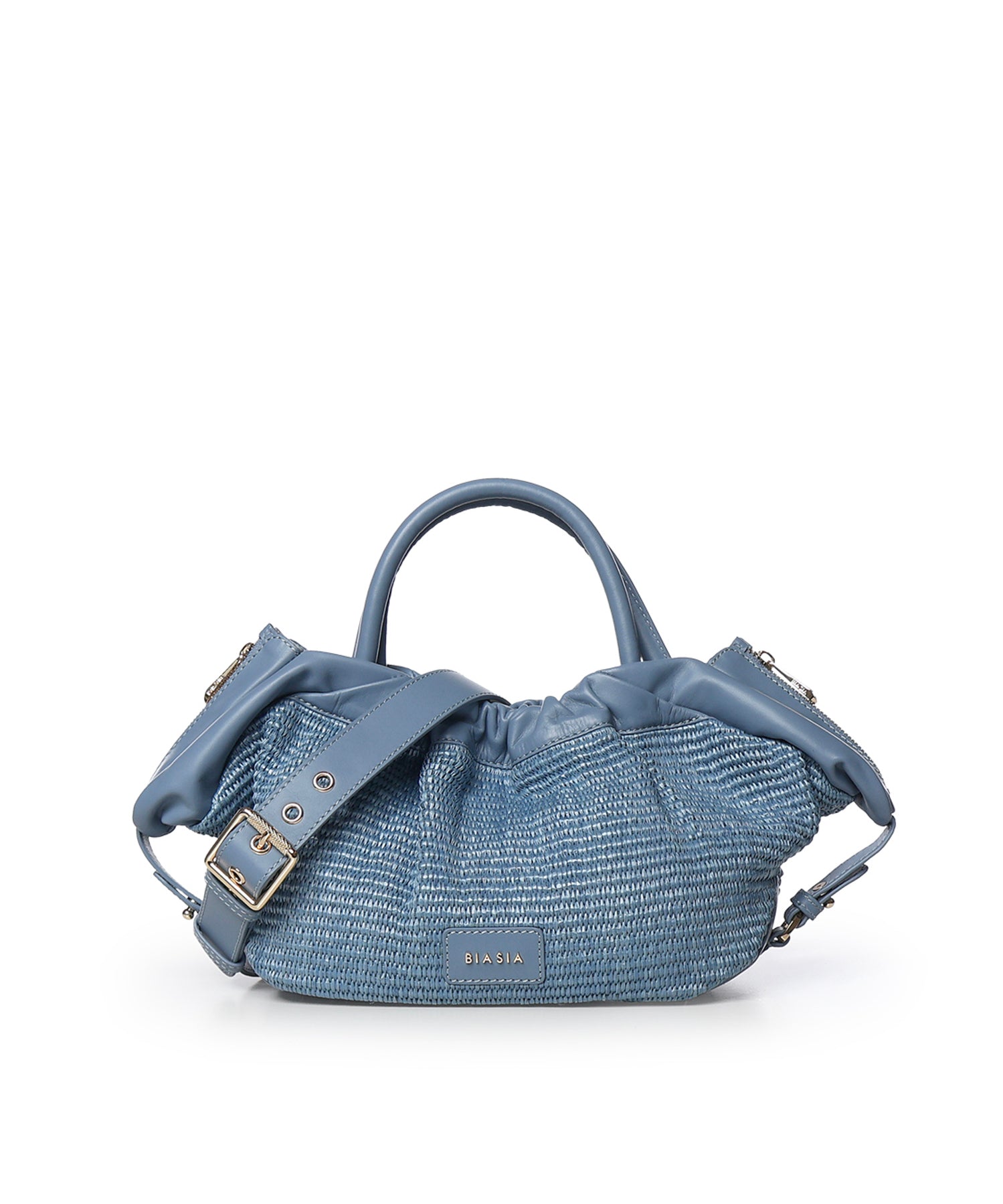 Borsa Ruffle con logo BIBP9E702P DENIM BIASIA 