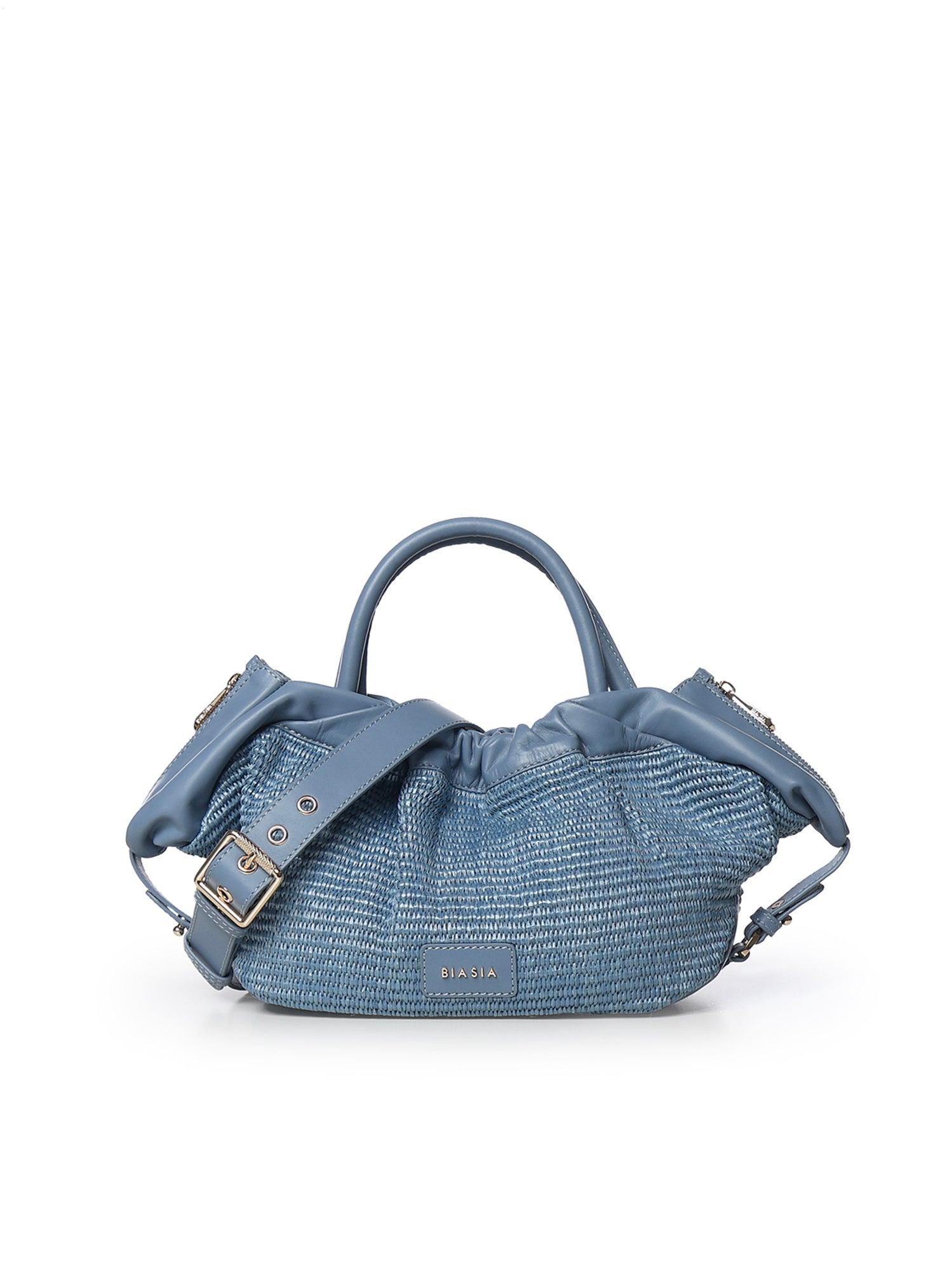 Borsa Ruffle con logo BIBP9E702P DENIM BIASIA 