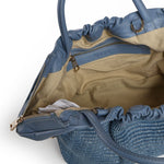 Borsa Ruffle con logo BIBP9E702P DENIM BIASIA 