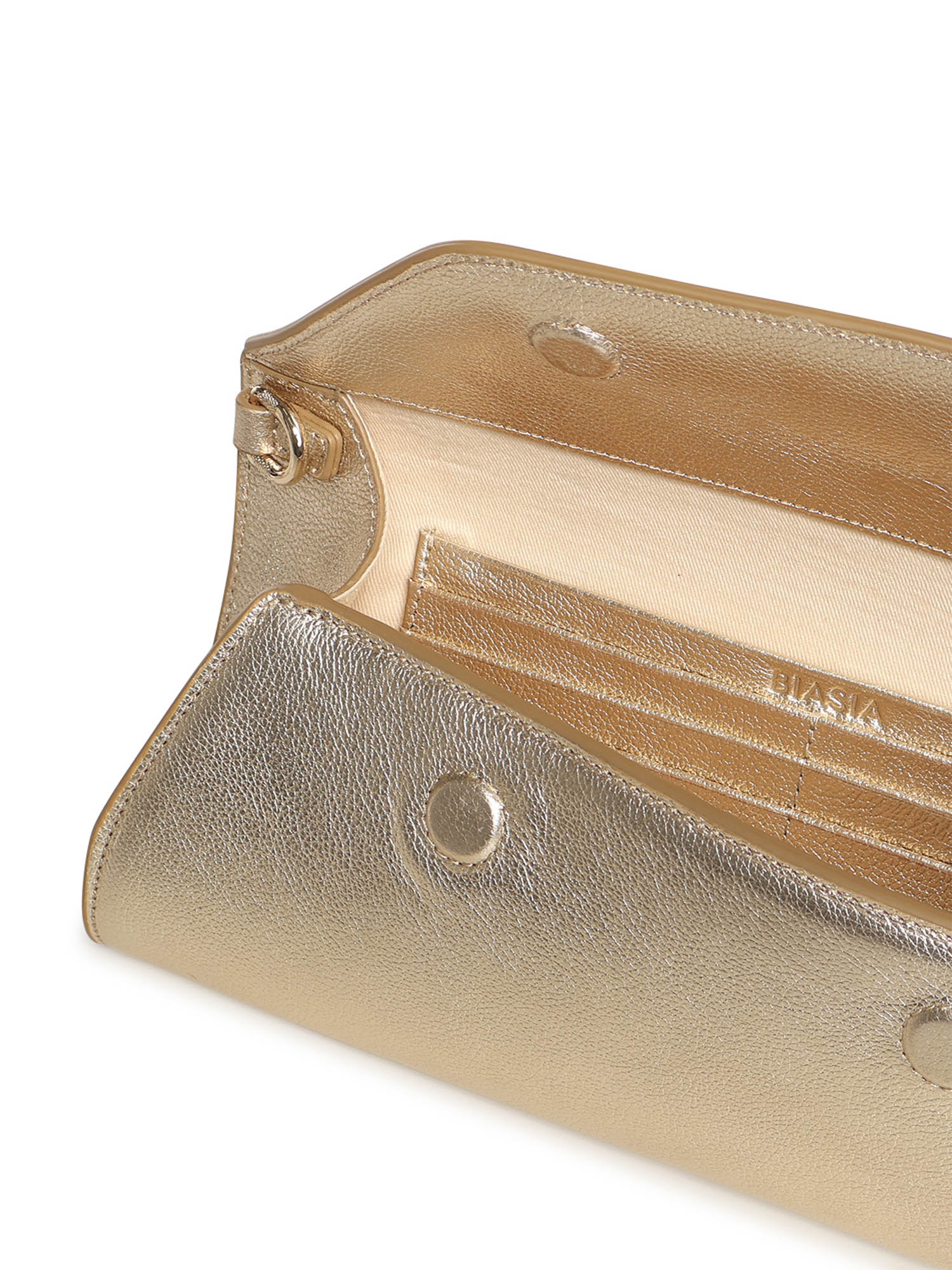 Clutch con logo in pelle BIBP9PE01M 019 BIASIA 
