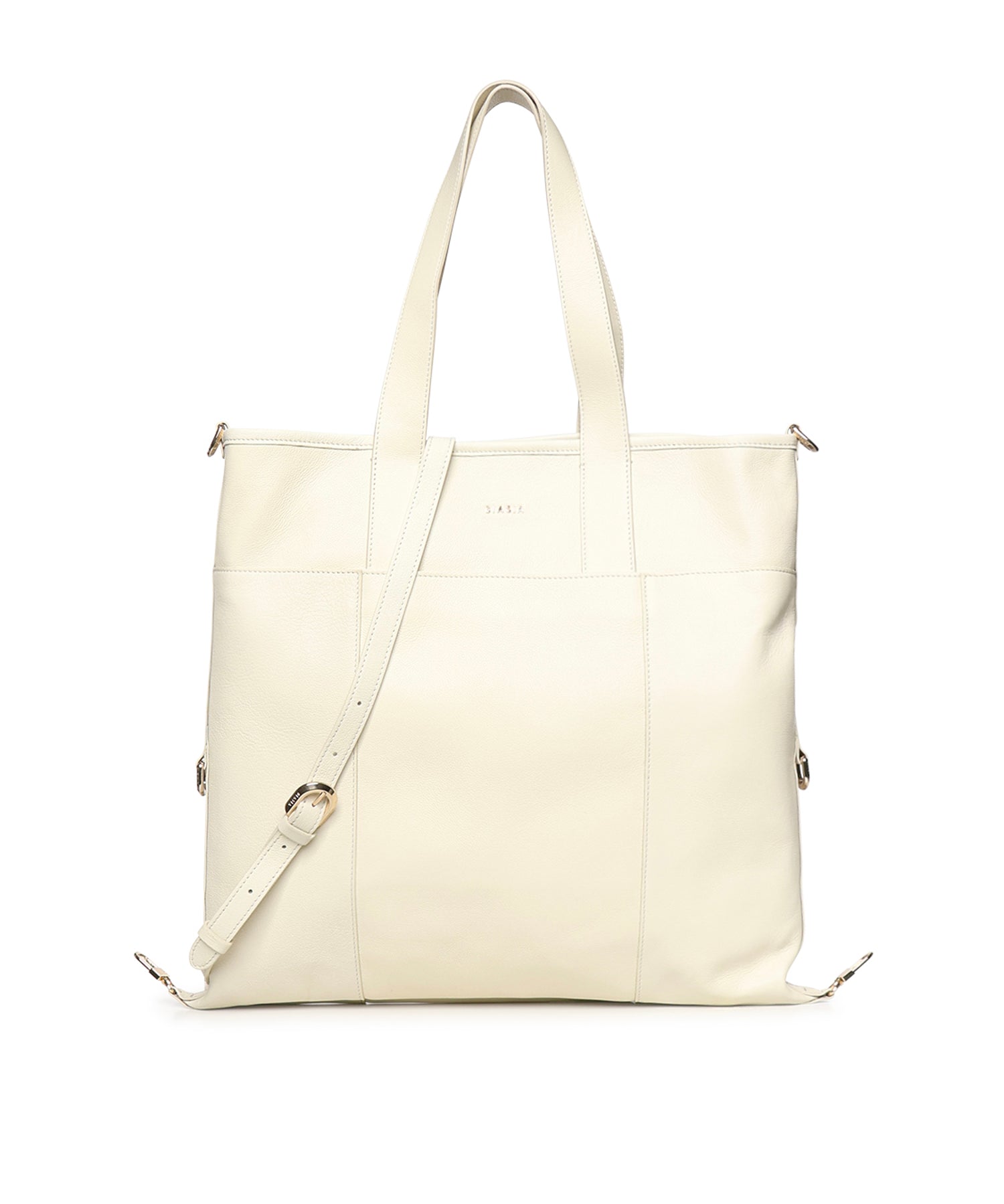 Borsa shopping in pelle con logo BIBP9QN01 328 BIASIA 