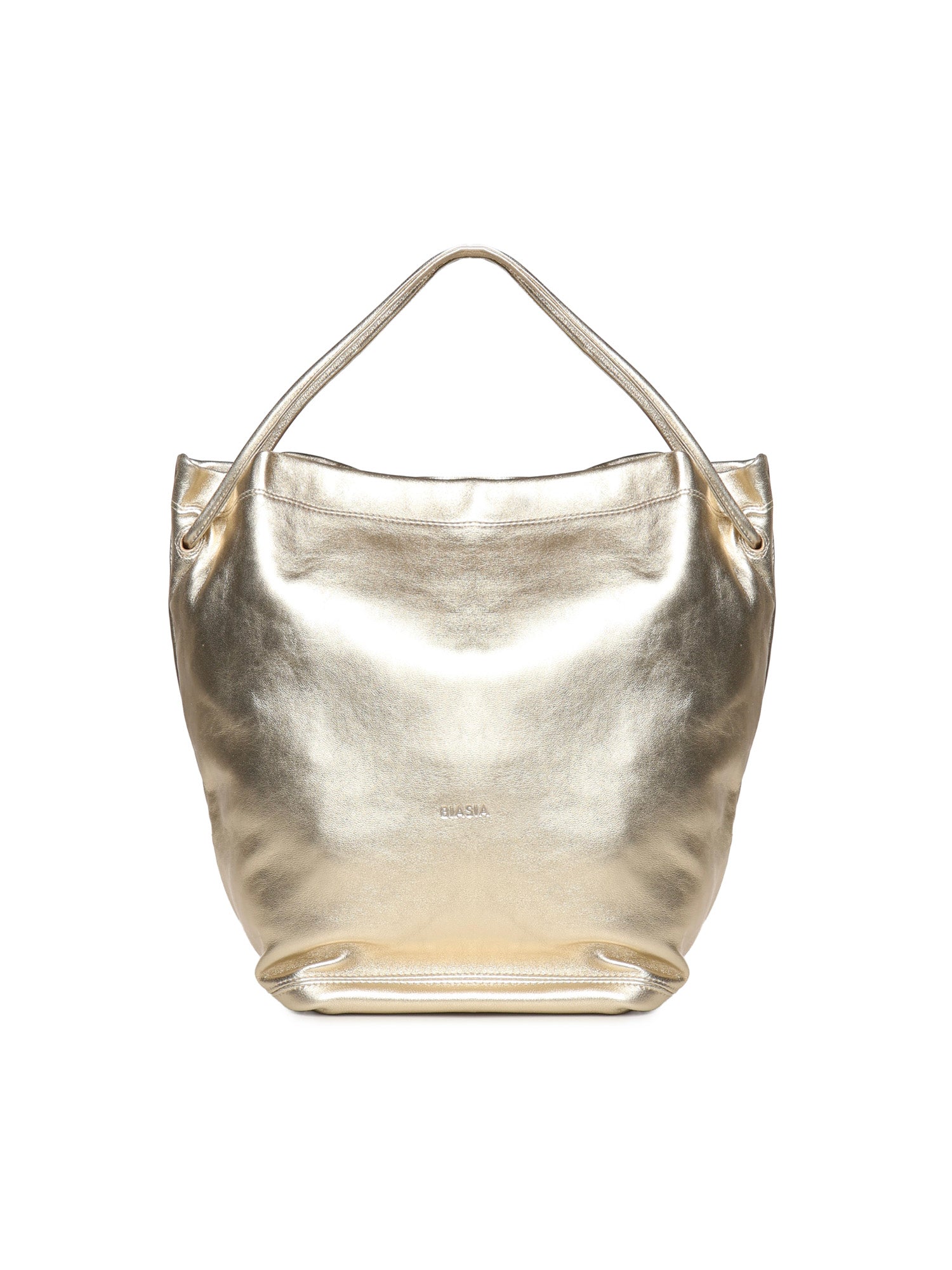 Borsa a spalla in pelle effetto metallizzato BIBP9ZI01M 019 BIASIA 