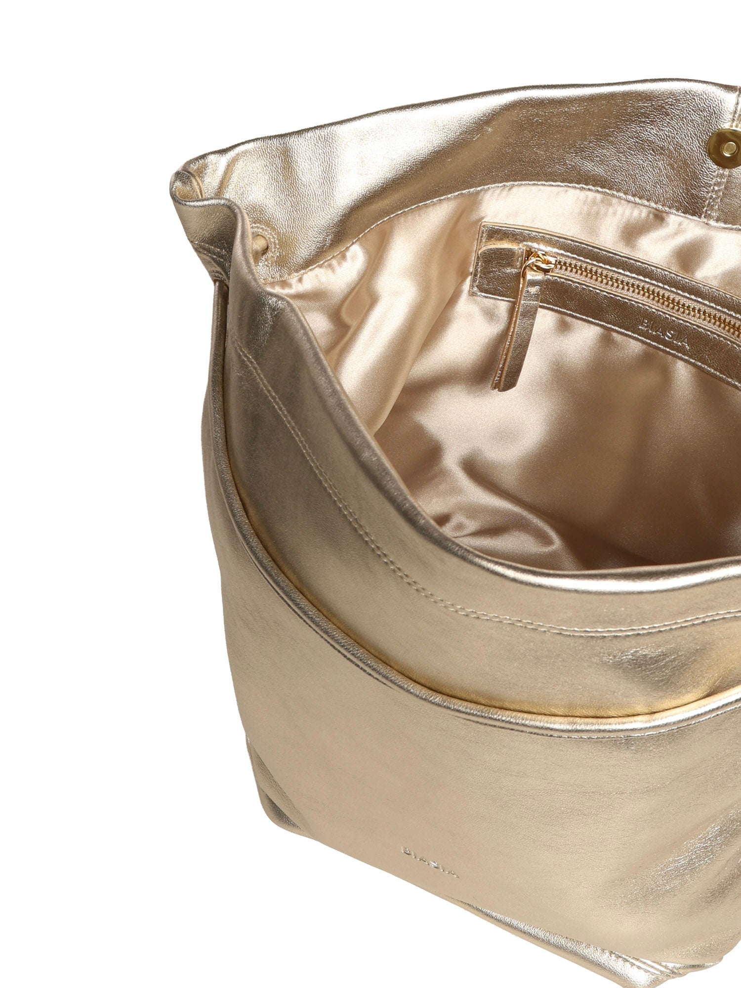 Borsa a spalla in pelle effetto metallizzato BIBP9ZI01M 019 BIASIA 