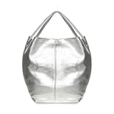 Borsa a spalla in pelle effetto metallizzato BIBP9ZI01M 040 BIASIA 